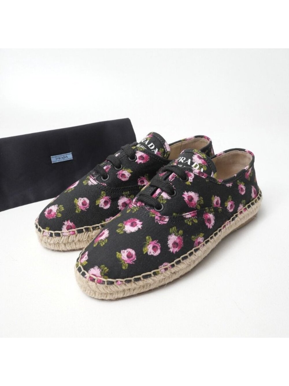 Prada Sneakers Flower Espadrilles Lace-up
